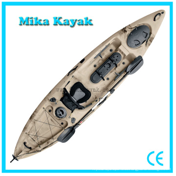 Einzel-Sitzpedal angetriebene Kajak-Fischerboote Plastikkanu